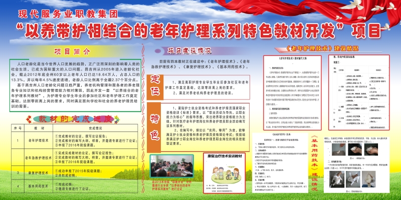"以养带护相结合的老年护理系列特色教材开发"项目